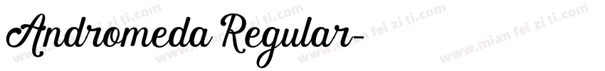Andromeda Regular字体转换